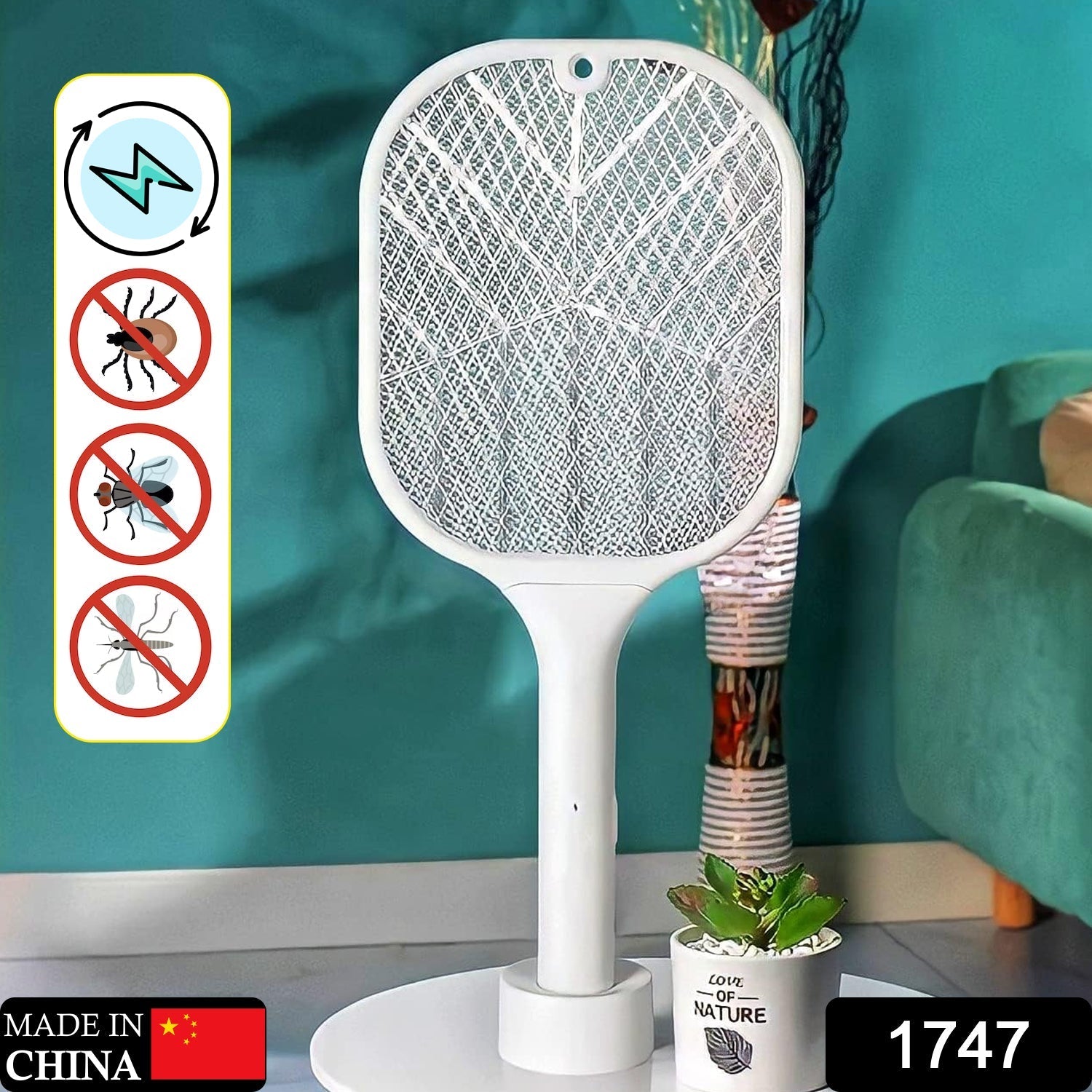 Rechargeable fly swatter