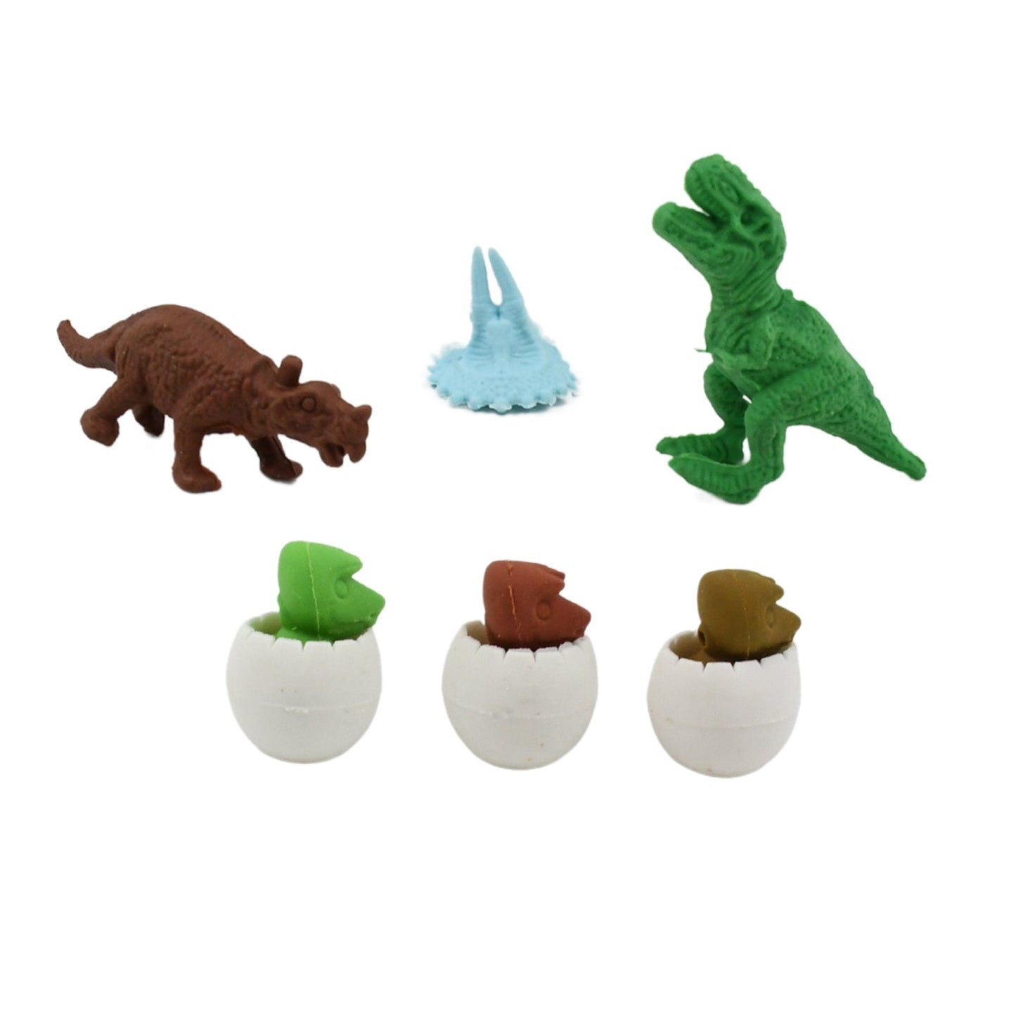 Dinosaur Shaped Erasers & Egg shape Eraser for Kids, Dinosaur Erasers Puzzle 3D Eraser, Mini Eraser Dinosaur Toys, Desk Pets for Students Classroom Prizes Class Rewards Party Favors (5 Pcs Set)