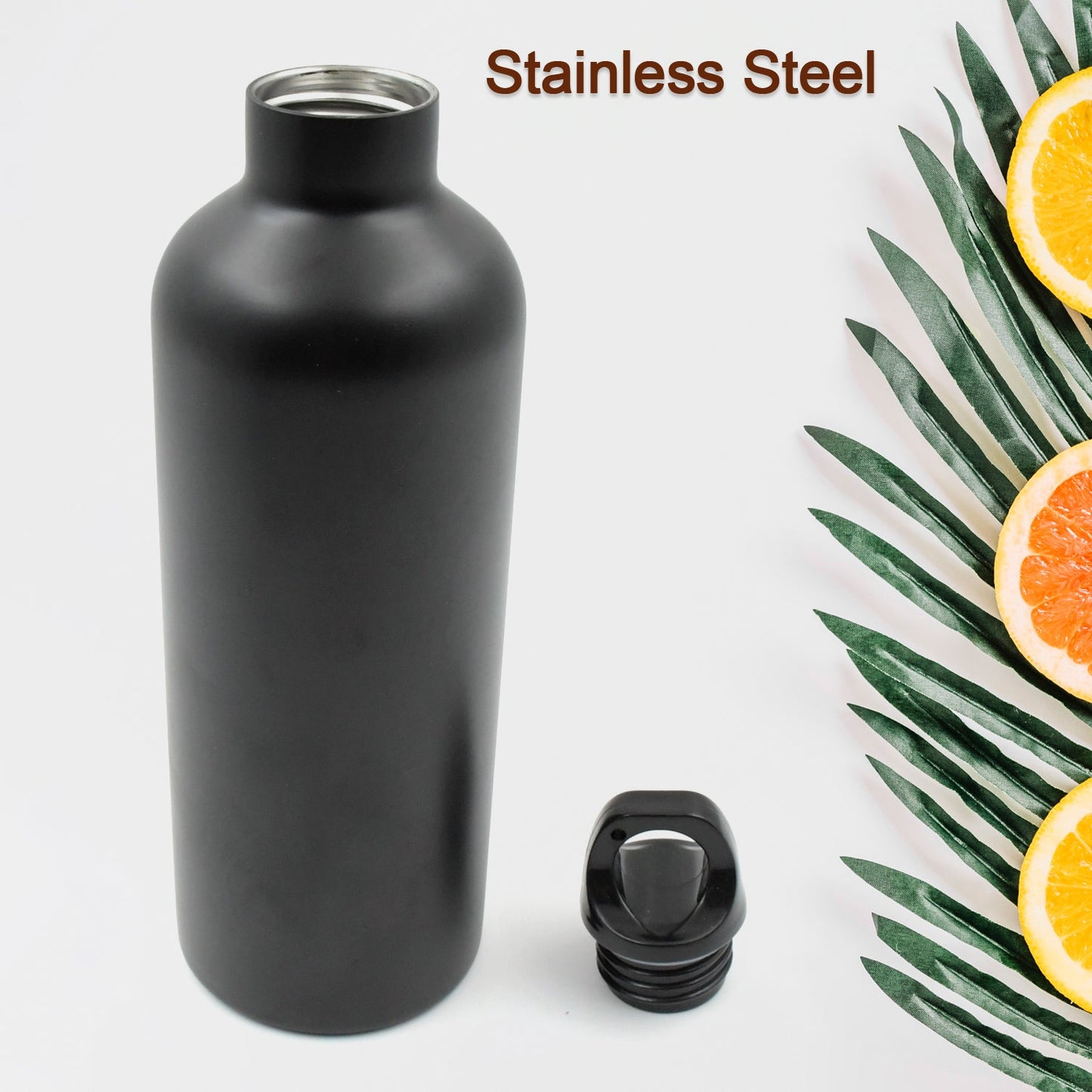 Vacuum Stainless Steel Water Bottle With Carry Handle, Fridge Water Bottle, Leak Proof, Rust Proof, Cold & Hot | Leak Proof | Office Bottle | Gym | Home | Kitchen | Hiking | Trekking | Travel Bottle (Approx 750 ML )