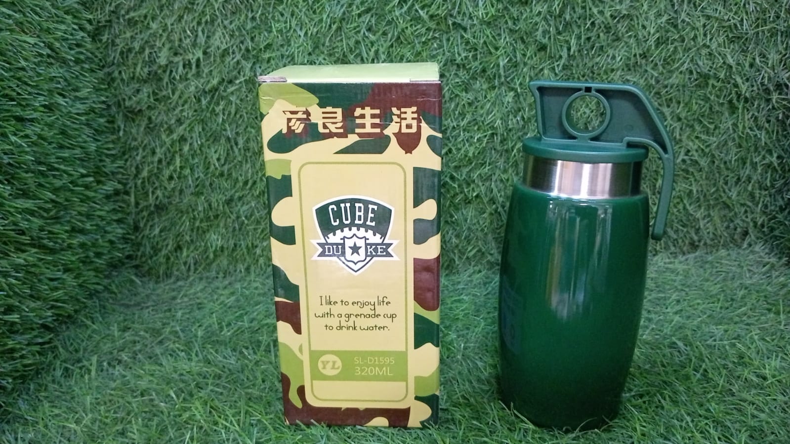 Premium grenade-shaped bottle