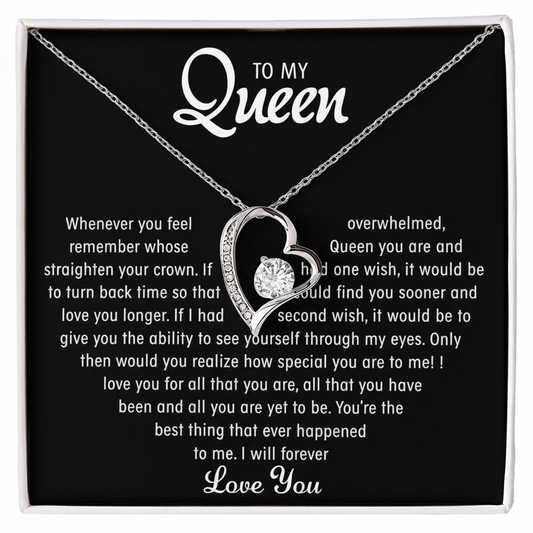 To My Queen – Forever Love Necklace | A Perfect Love Fit for Royalty