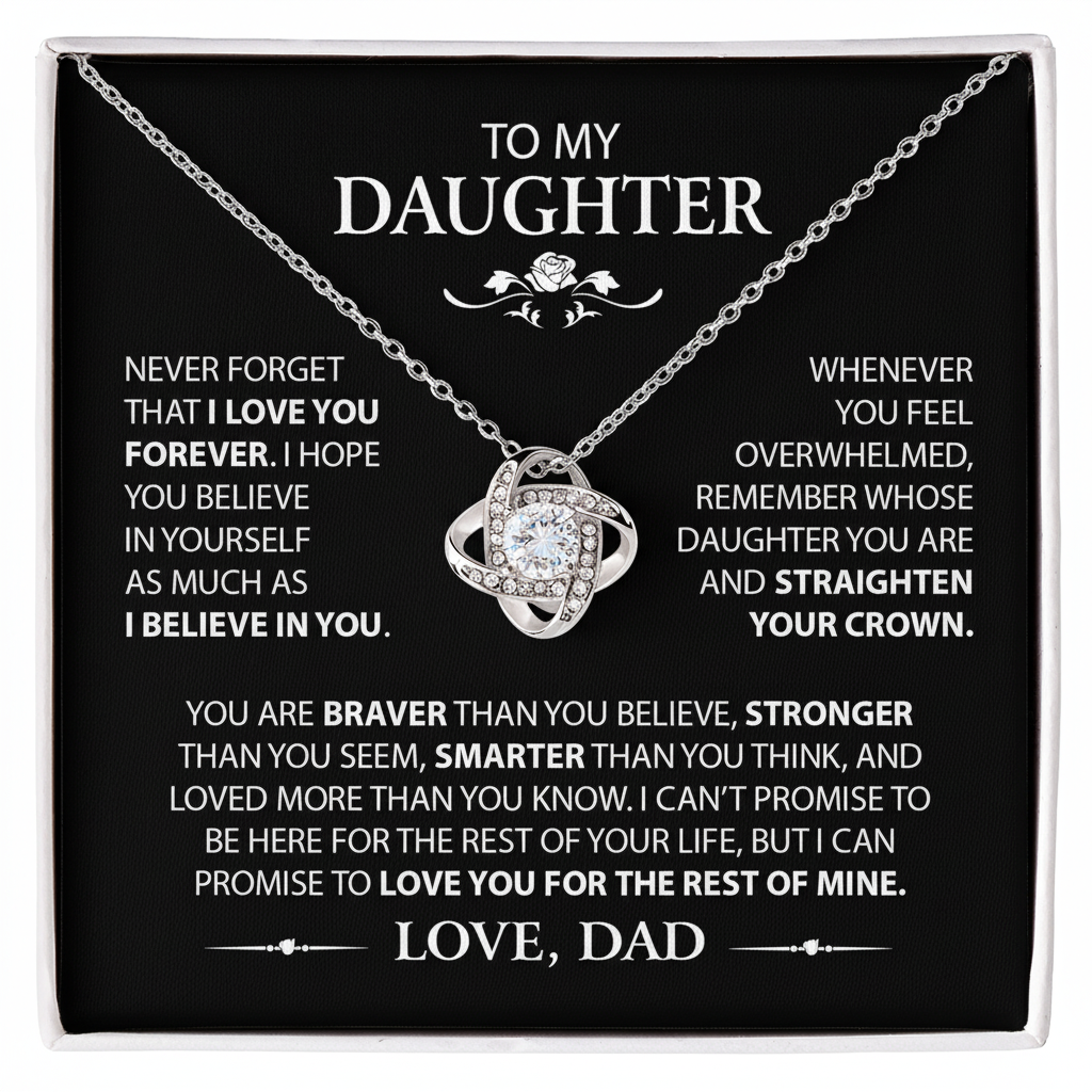 Infinite Bond – Love Knot Necklace | Forever Woven in Love & Heart