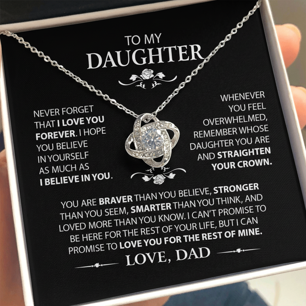 Infinite Bond – Love Knot Necklace | Forever Woven in Love & Heart