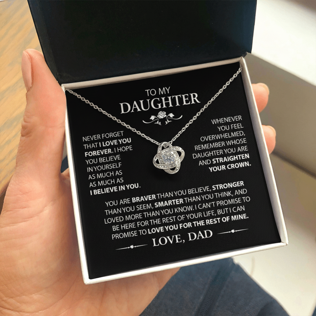 Infinite Bond – Love Knot Necklace | Forever Woven in Love & Heart