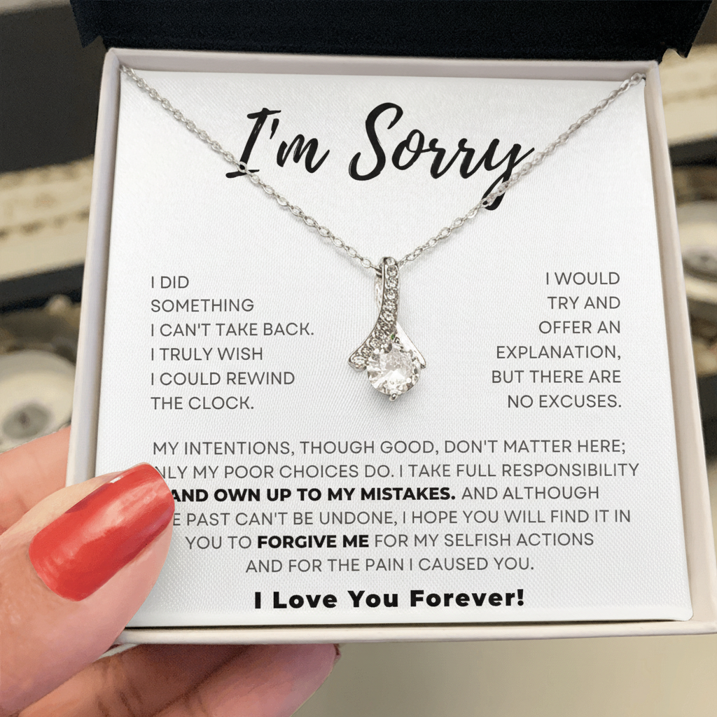 Apology Gift For Her - I Take Full Responsibility - Alluring Beauty Necklace