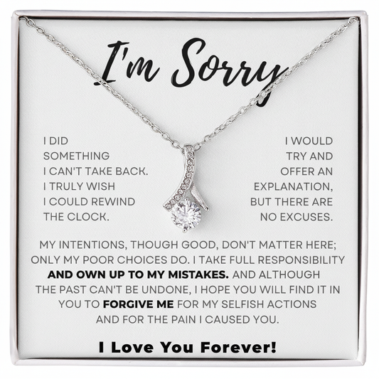 Apology Gift For Her - I Take Full Responsibility - Alluring Beauty Necklace