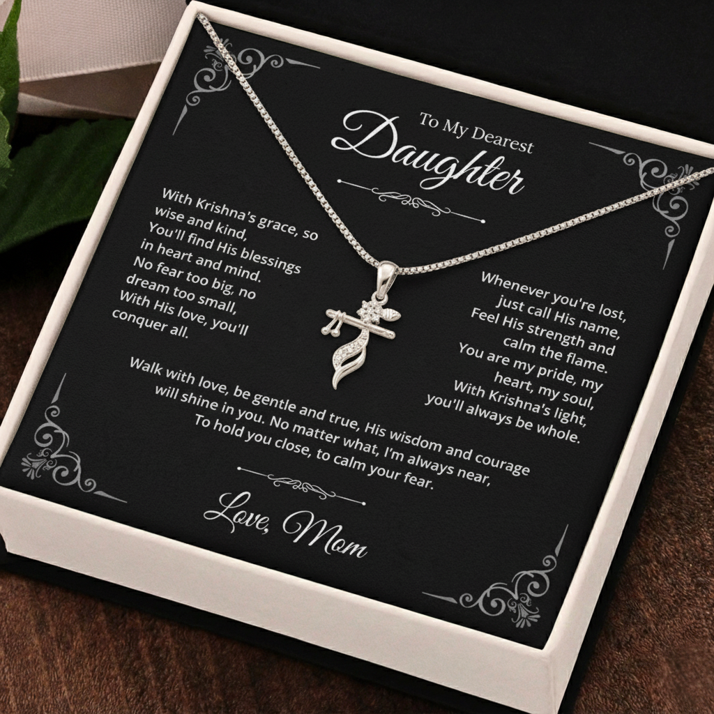 To My Daughter – Shri Krishna Pendant | With Love & Blessings from Mom