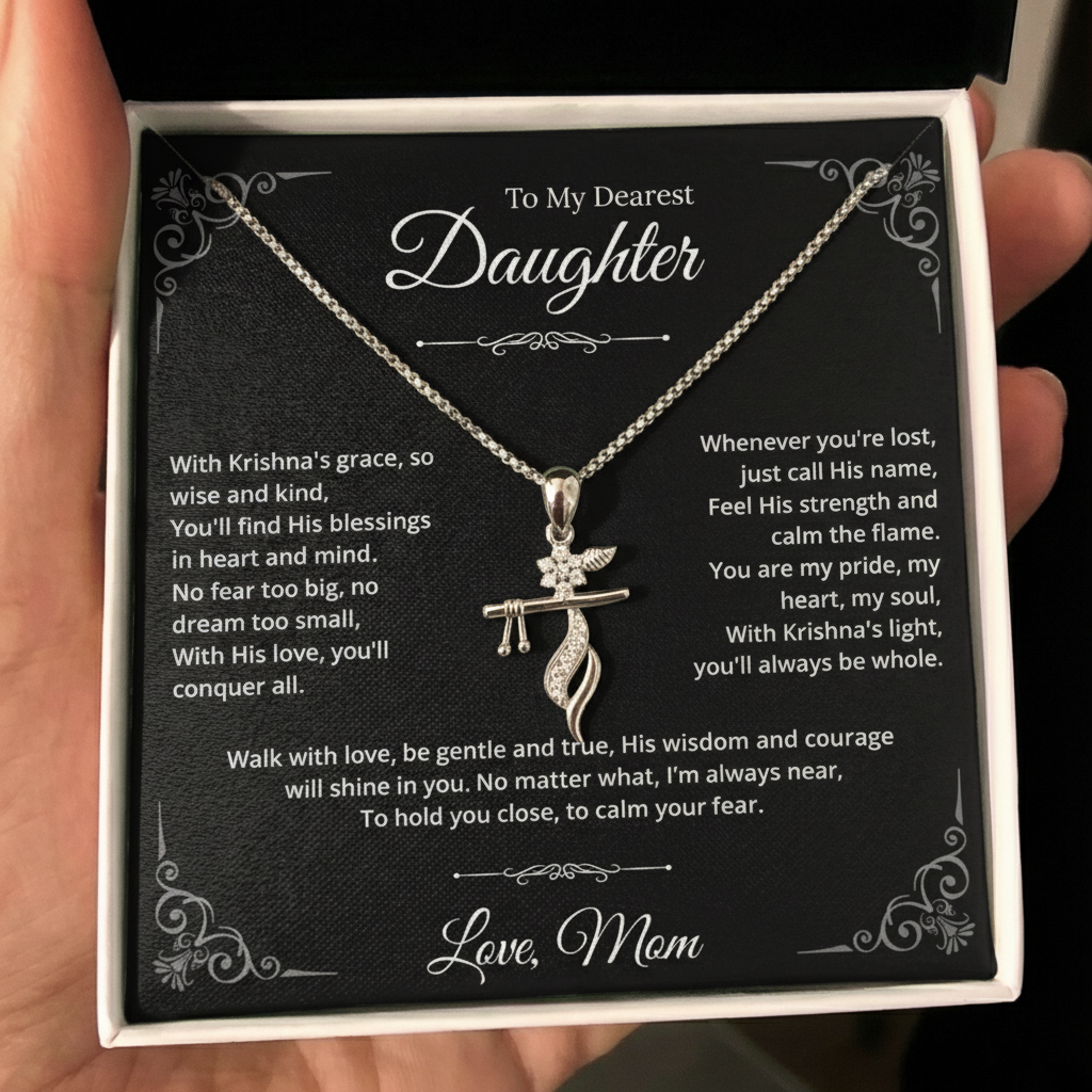 To My Daughter – Shri Krishna Pendant | With Love & Blessings from Mom