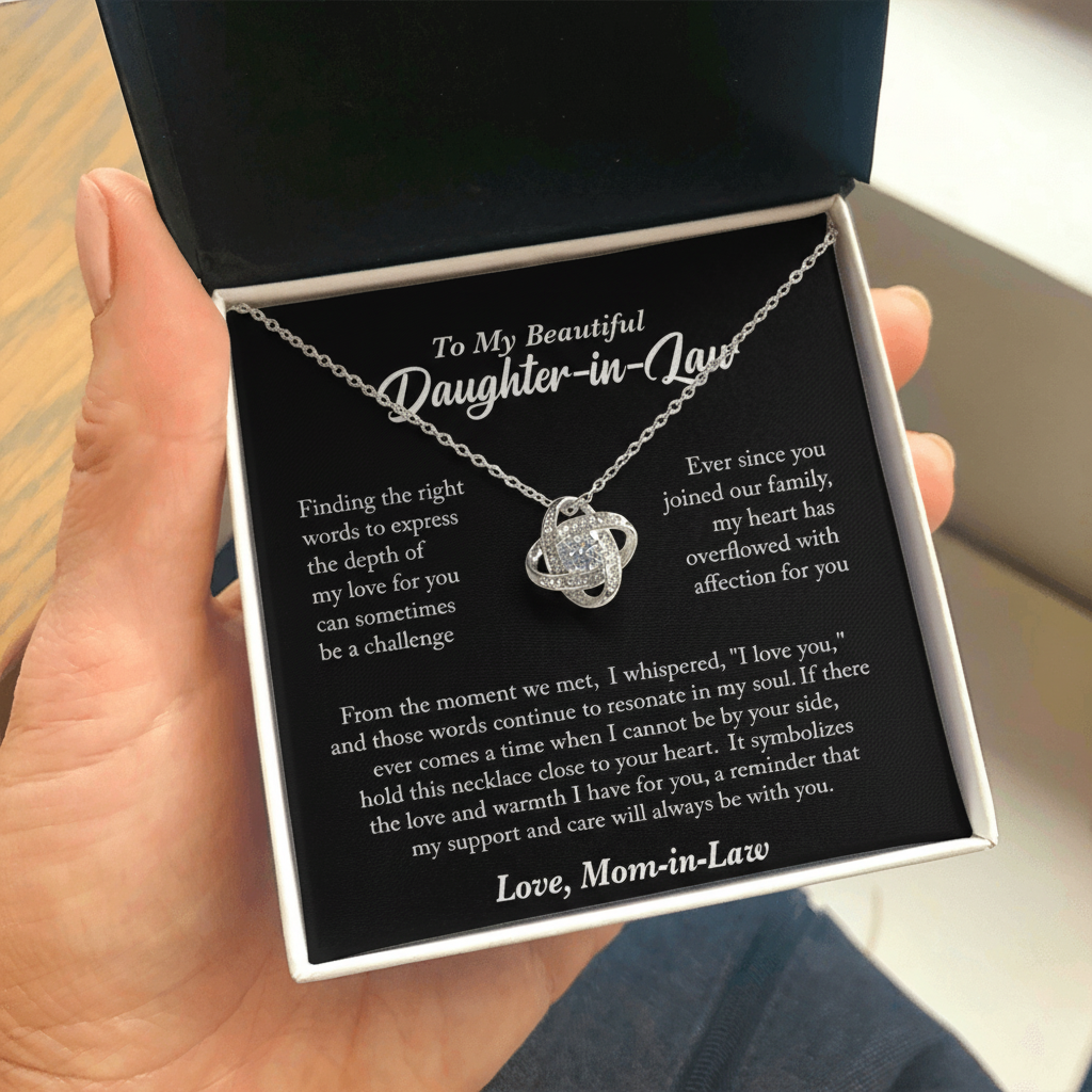 Beautiful Daughter-in-Law – Love Knot Necklace | A Gift of Love & Appreciation