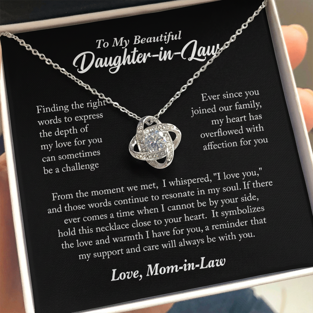 Beautiful Daughter-in-Law – Love Knot Necklace | A Gift of Love & Appreciation