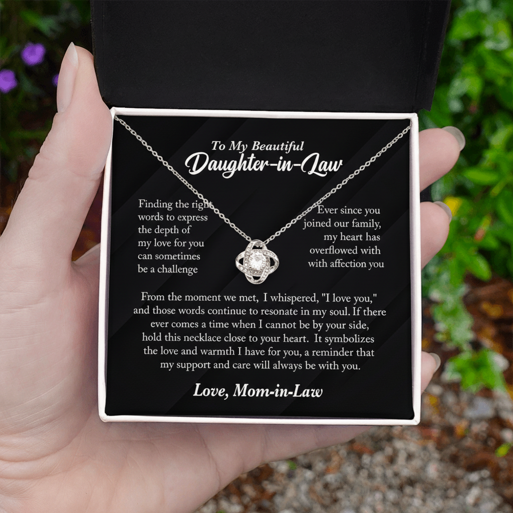 Beautiful Daughter-in-Law – Love Knot Necklace | A Gift of Love & Appreciation