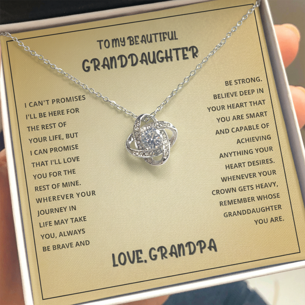 To My Granddaughter – Love Knot Necklace | With Love, Grandpa