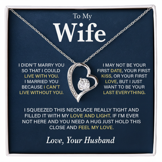Luxurious Gift for Wife – Forever Love Necklace | A Timeless Expression of Love