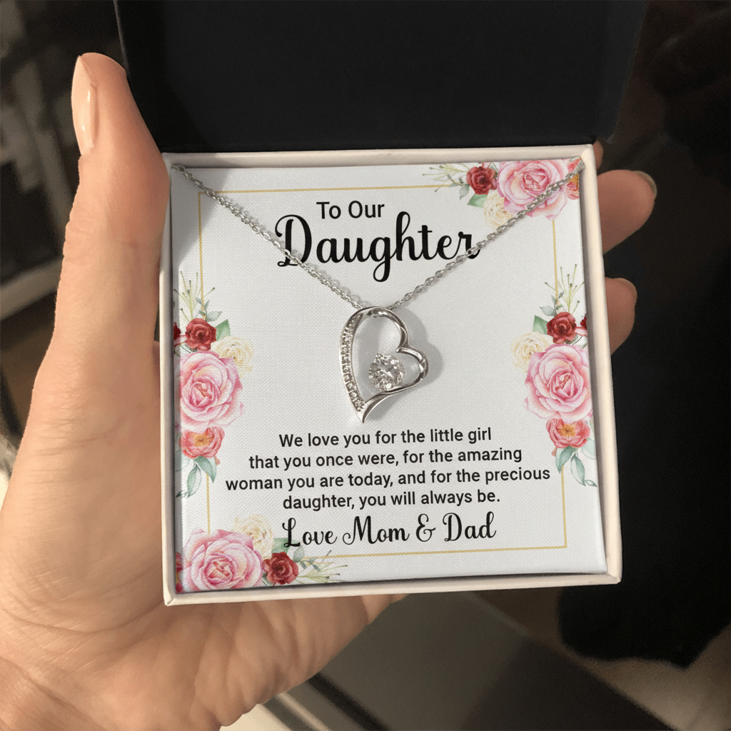 Precious Daughter’s Keepsake – Forever Love Necklace | A Timeless Gift of Love