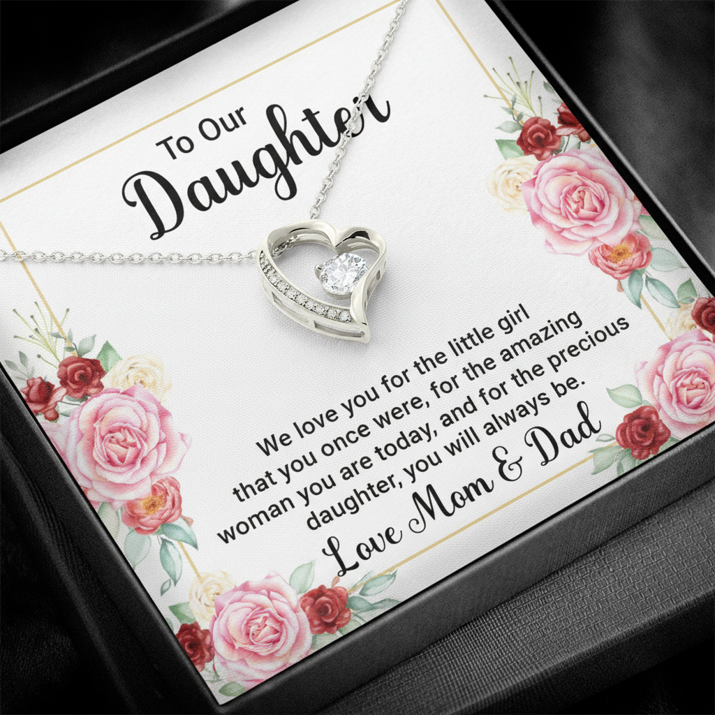 Precious Daughter’s Keepsake – Forever Love Necklace | A Timeless Gift of Love