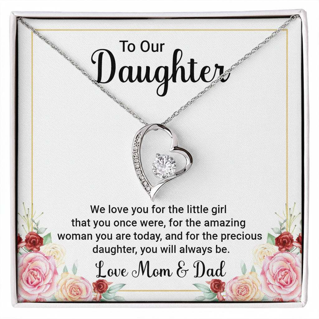 Precious Daughter’s Keepsake – Forever Love Necklace | A Timeless Gift of Love