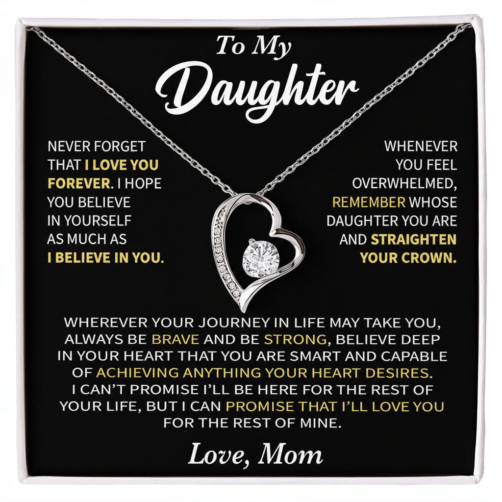 Unbreakable Ties – To My Daughter | Forever Love Necklace from Mom