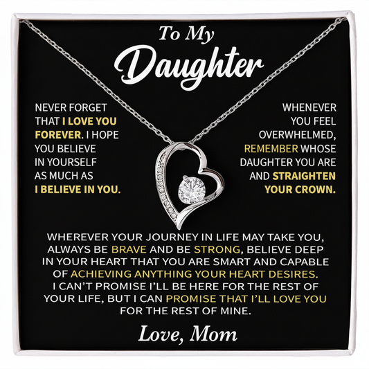 Unbreakable Ties – To My Daughter | Forever Love Necklace from Mom