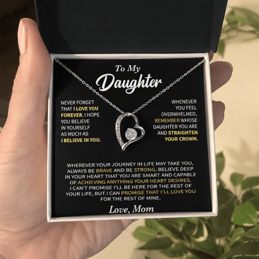 Unbreakable Ties – To My Daughter | Forever Love Necklace from Mom