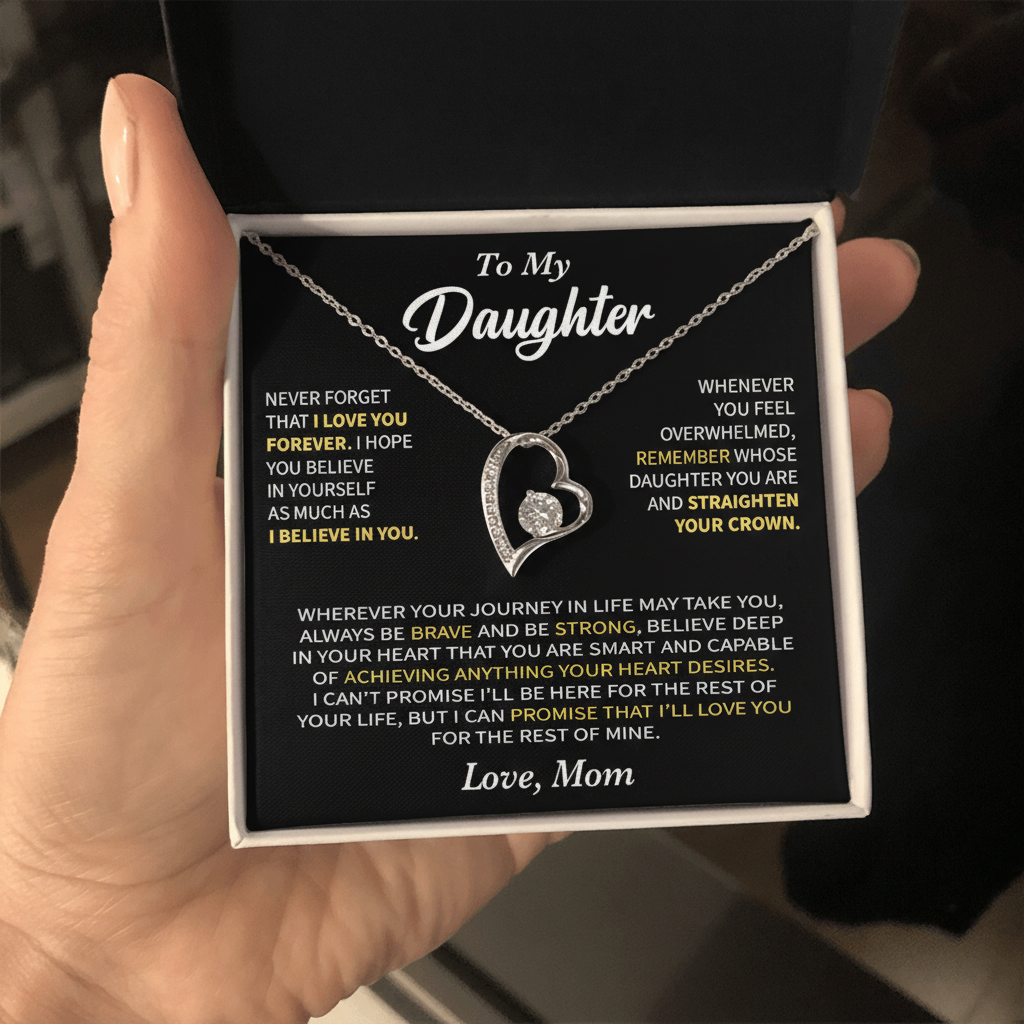 Unbreakable Ties – To My Daughter | Forever Love Necklace from Mom