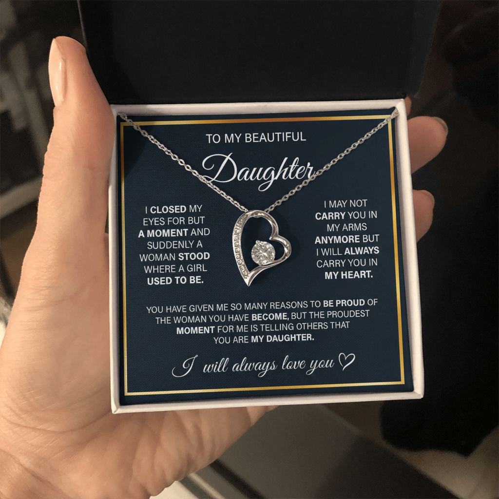 Limited Edition – Luxury Forever Love Necklace | A Timeless Gift for Daughter