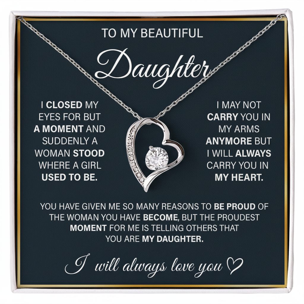 Limited Edition – Luxury Forever Love Necklace | A Timeless Gift for Daughter