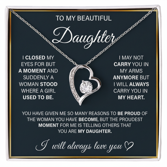 Limited Edition – Luxury Forever Love Necklace | A Timeless Gift for Daughter
