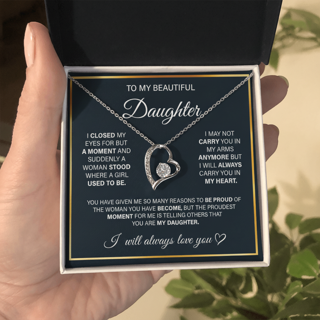 Limited Edition – Luxury Forever Love Necklace | A Timeless Gift for Daughter