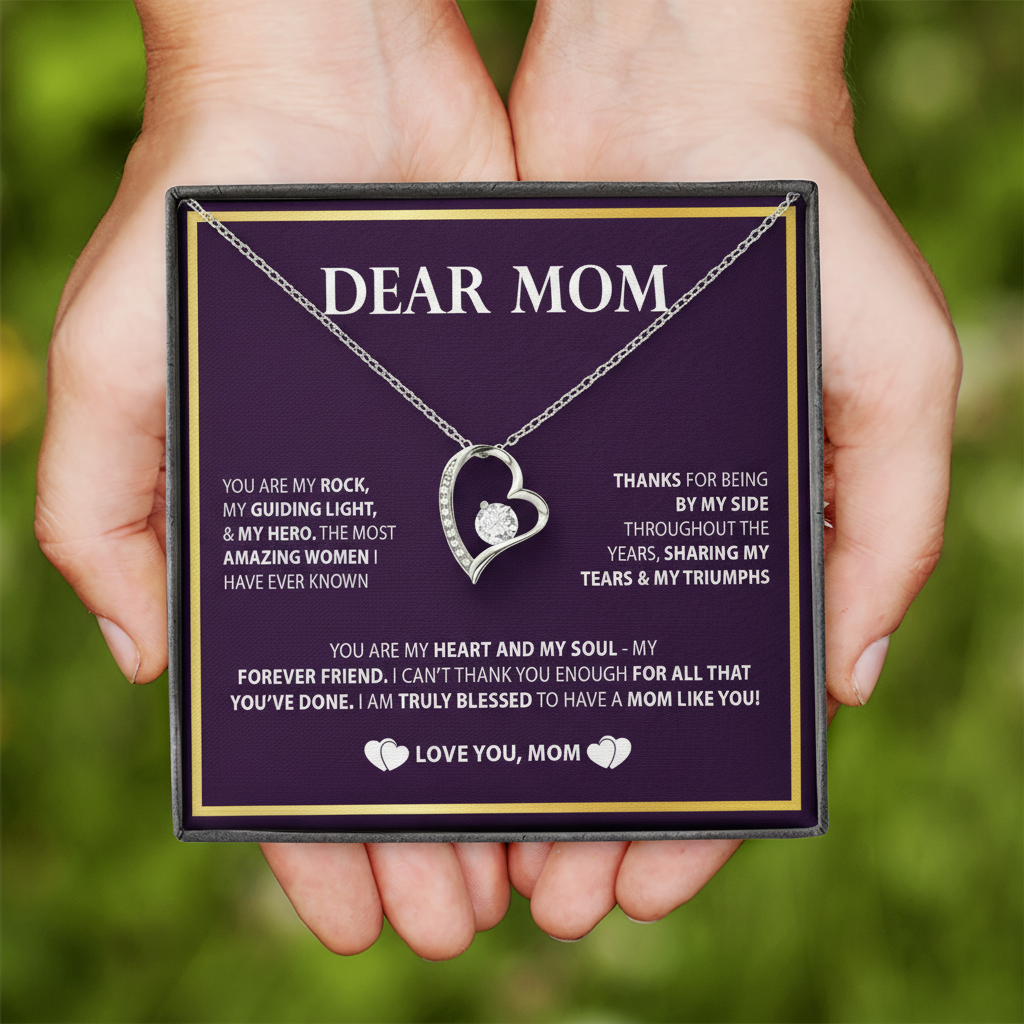 Forever Love Gratitude Necklace – A Heartfelt Tribute to Mom