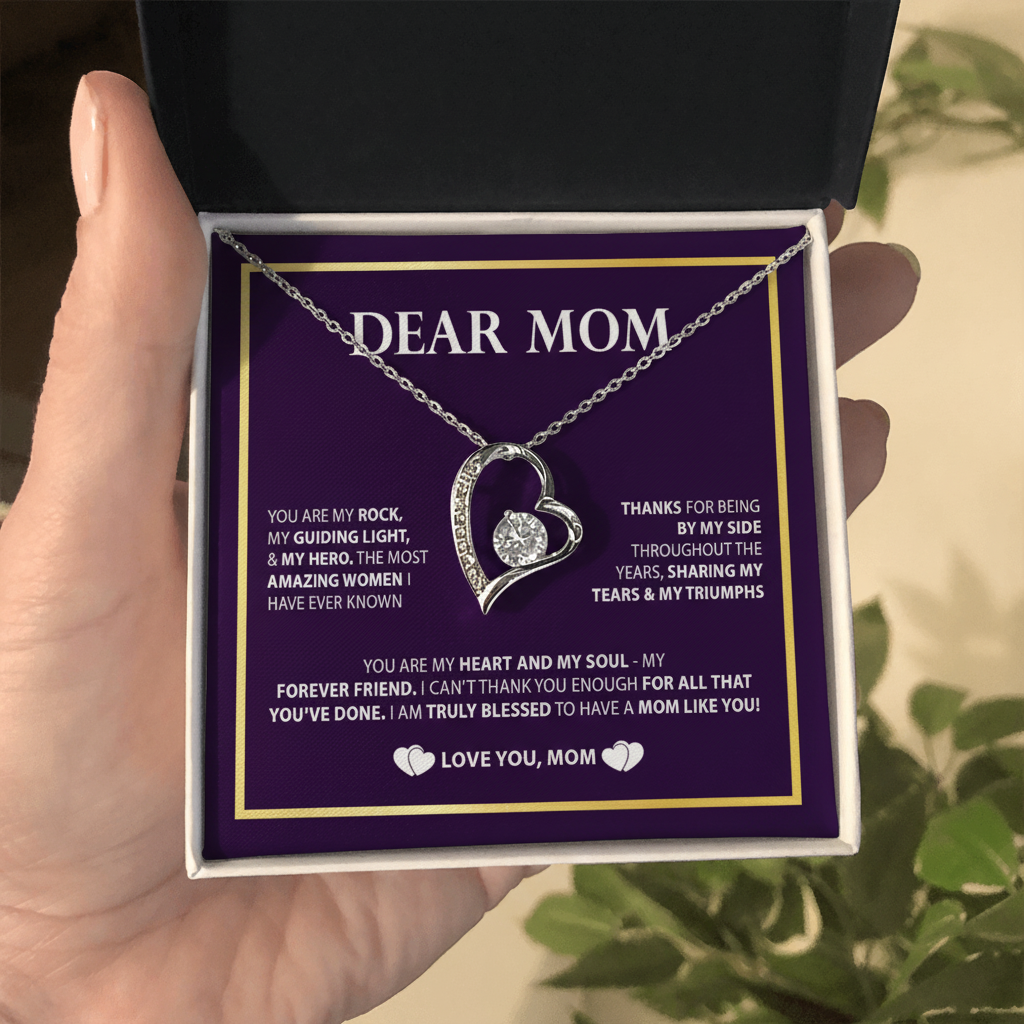 Forever Love Gratitude Necklace – A Heartfelt Tribute to Mom