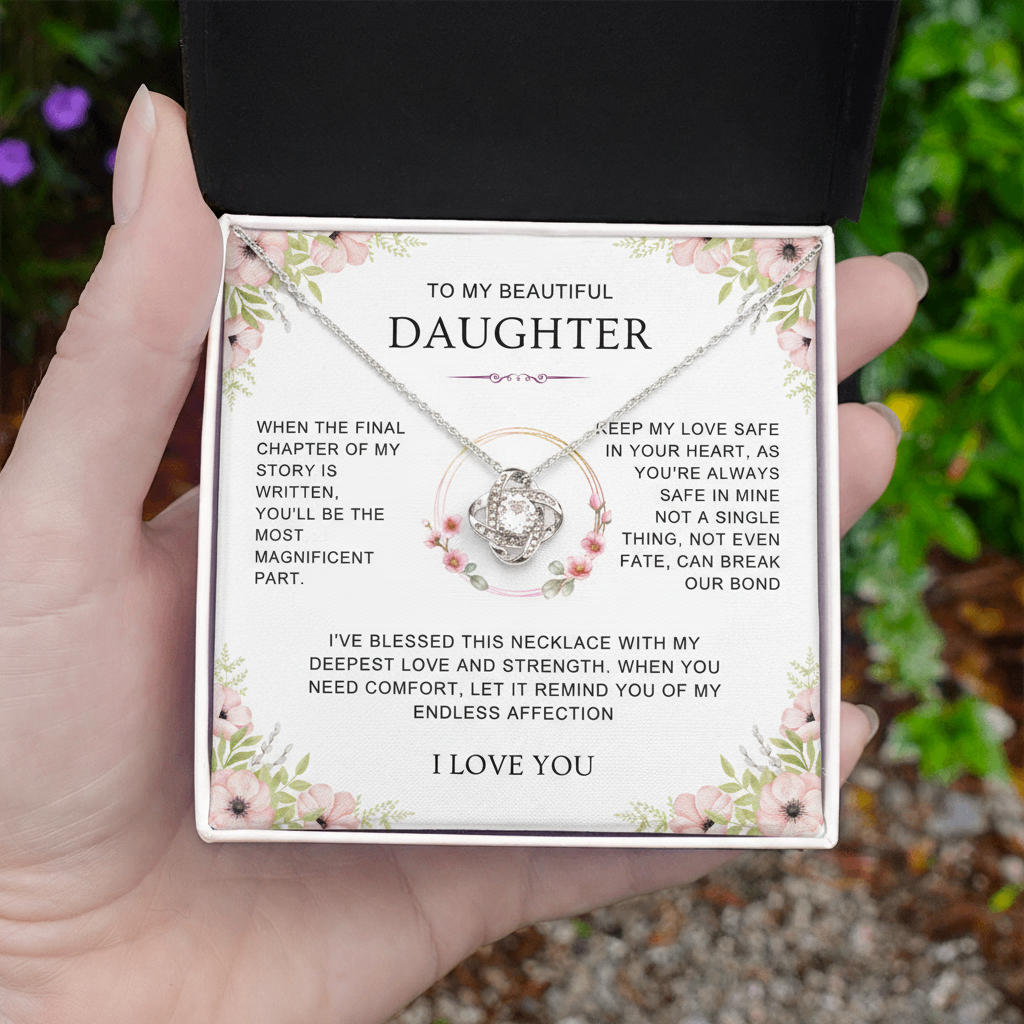 Daughter Endless Love – Love Knot Necklace | A Timeless Gift of Love