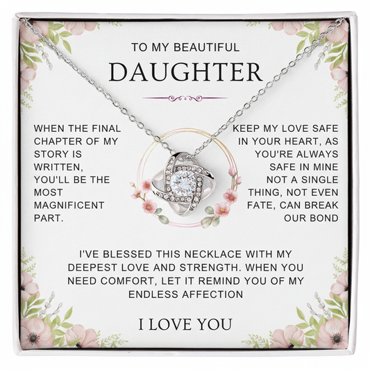Daughter Endless Love – Love Knot Necklace | A Timeless Gift of Love