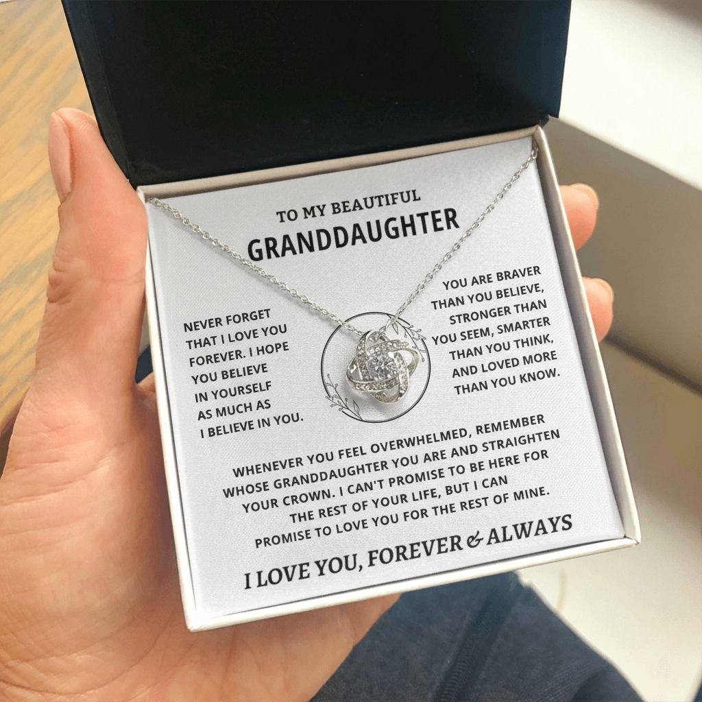 Gift for Granddaughter – “Never Forget That I Love You” | A Timeless Keepsake