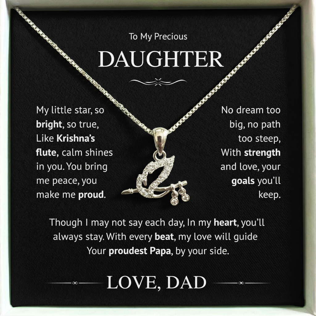 My Daughter – Shree Krishna Bansuri Pendant | From Dad With Love & Blessings