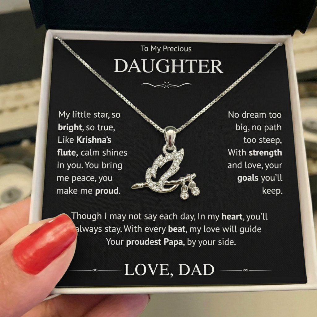 My Daughter – Shree Krishna Bansuri Pendant | From Dad With Love & Blessings