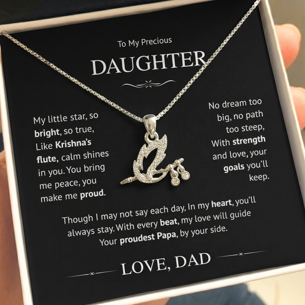 My Daughter – Shree Krishna Bansuri Pendant | From Dad With Love & Blessings