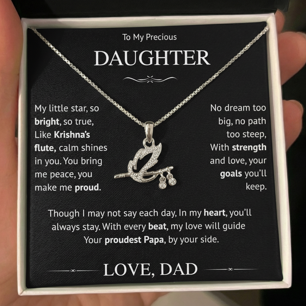 My Daughter – Shree Krishna Bansuri Pendant | From Dad With Love & Blessings