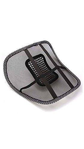 Back rest with lumbar support for comfortable seating.